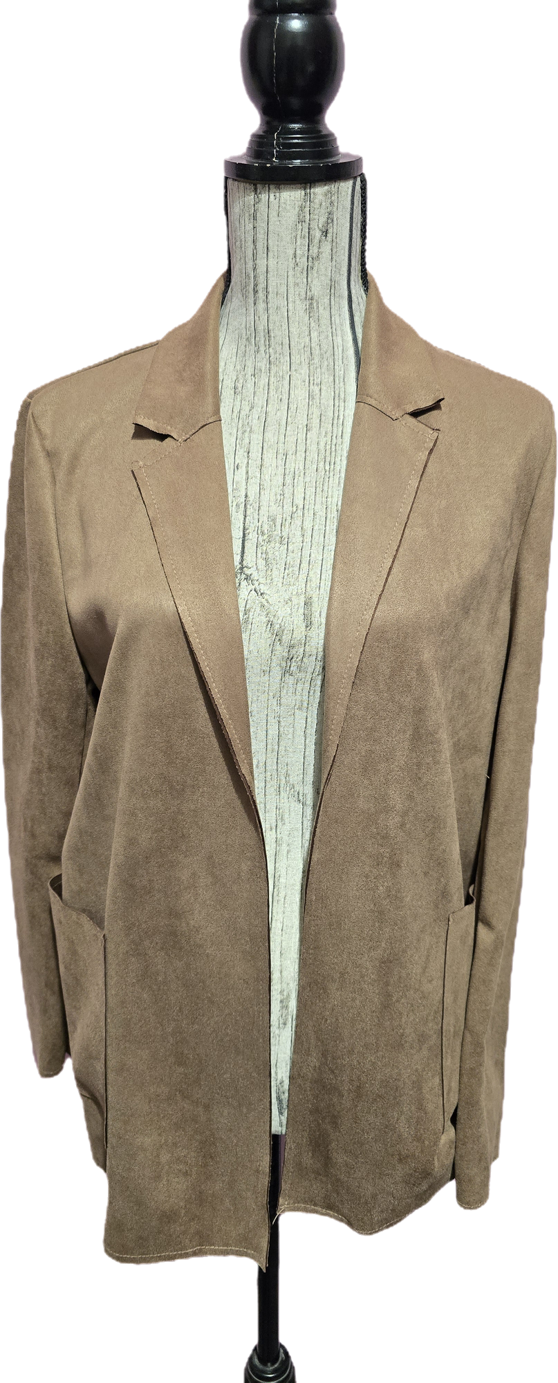 Blazer scamosciato camel
