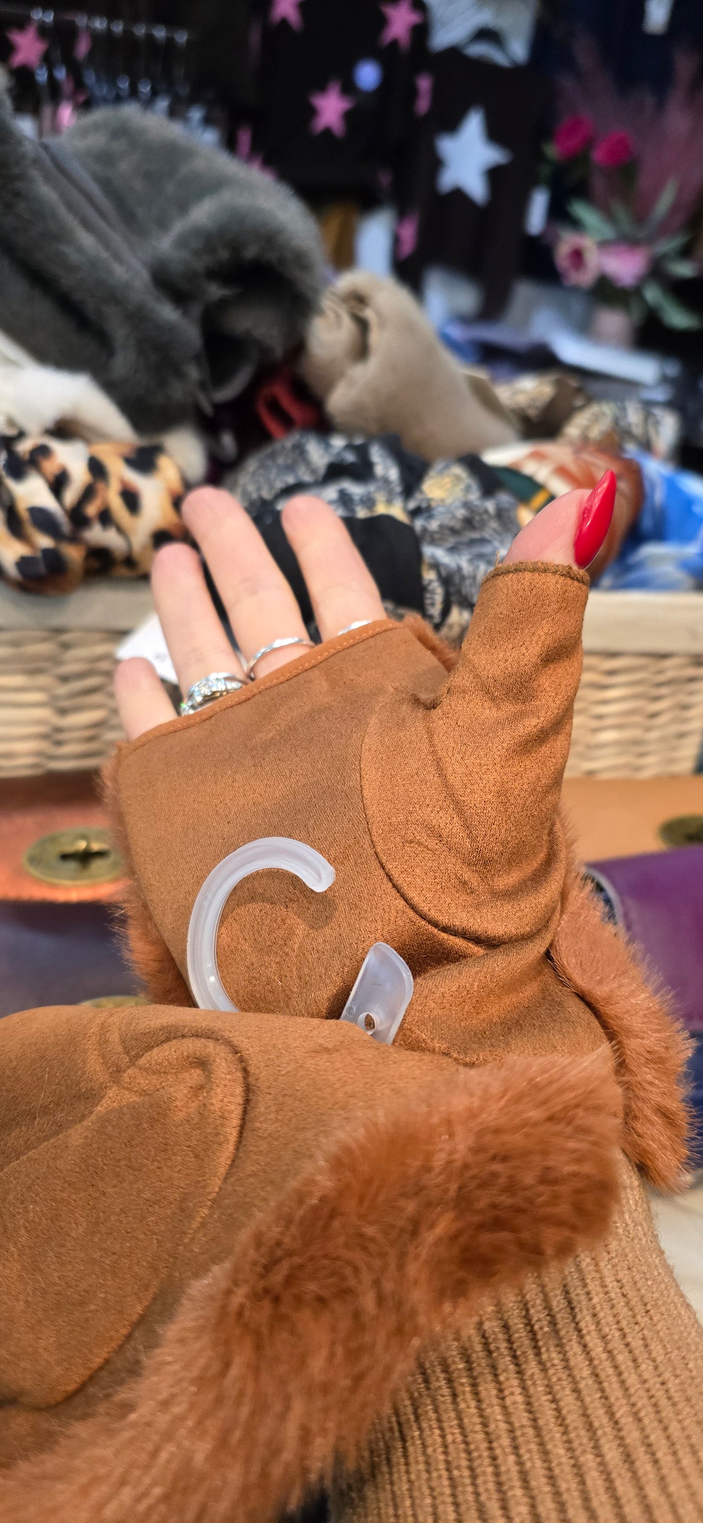 Mezzo guanto pelliccetta