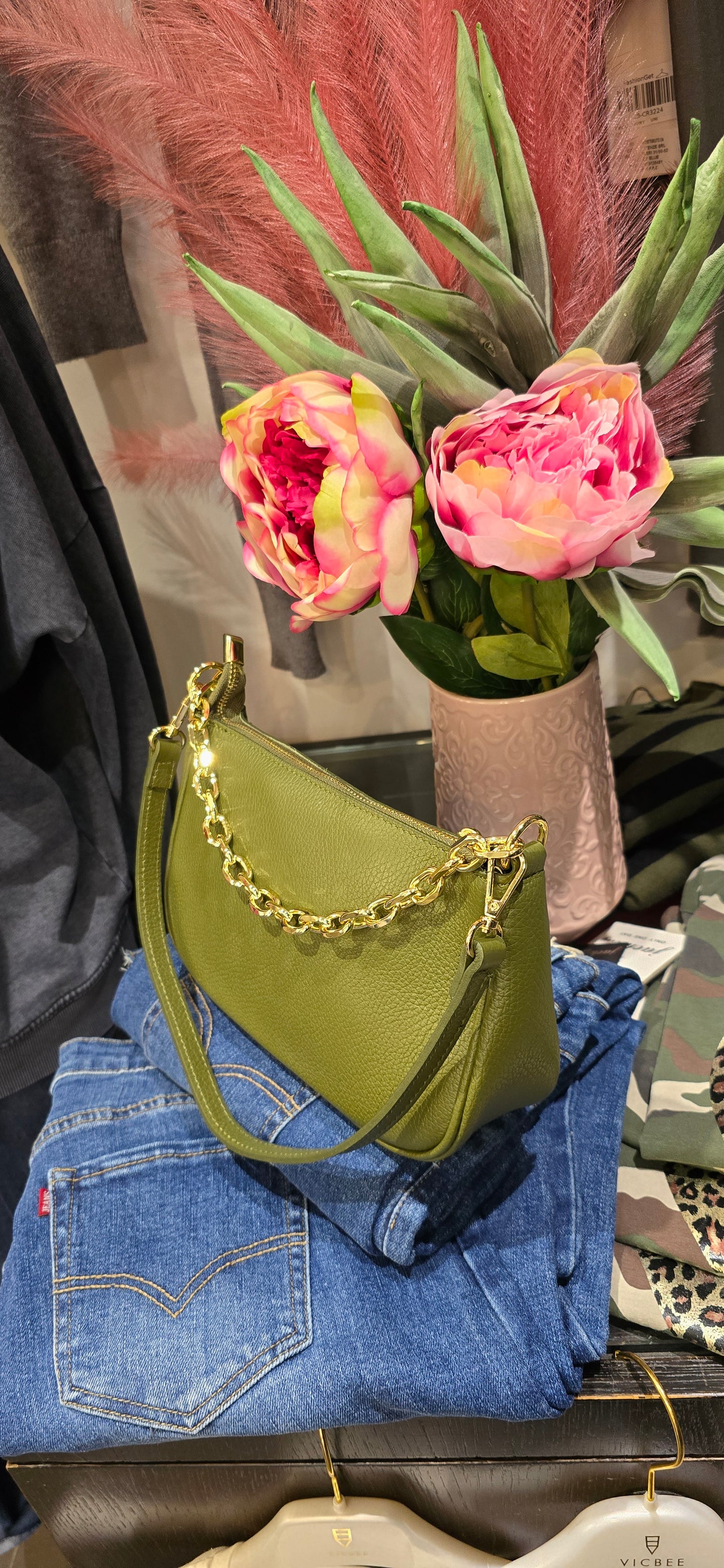 Borsa lunetta verde military