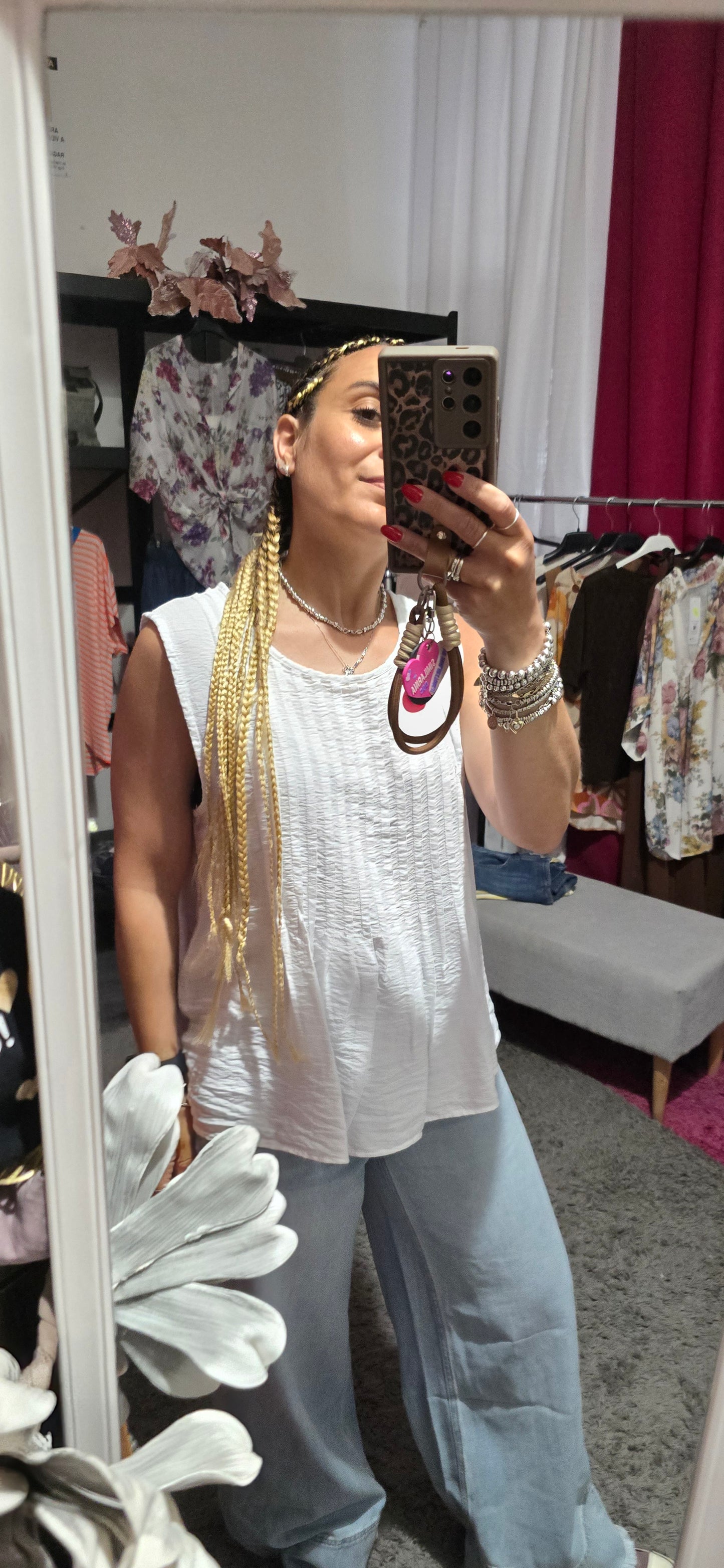 Blusa viscosa plisse'