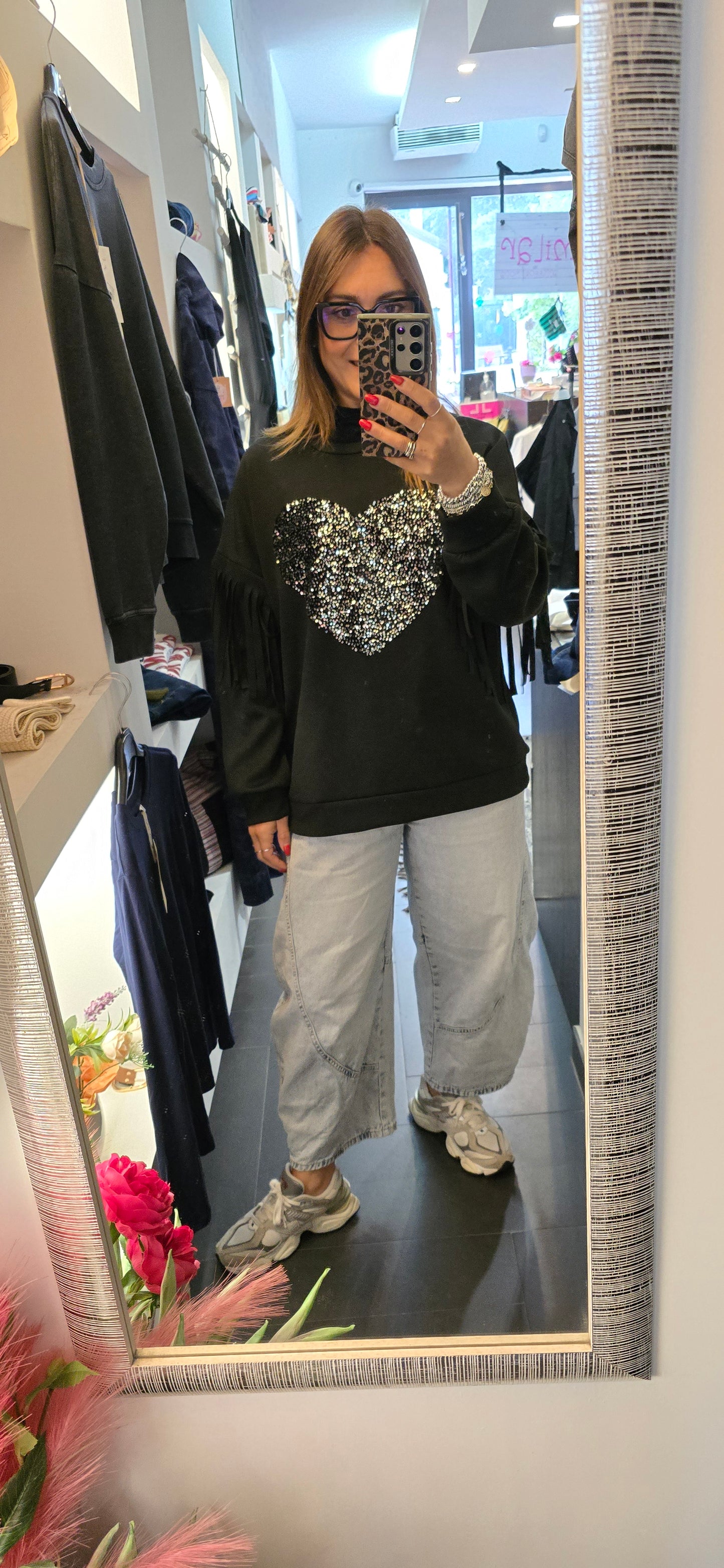 Felpa cuore mood