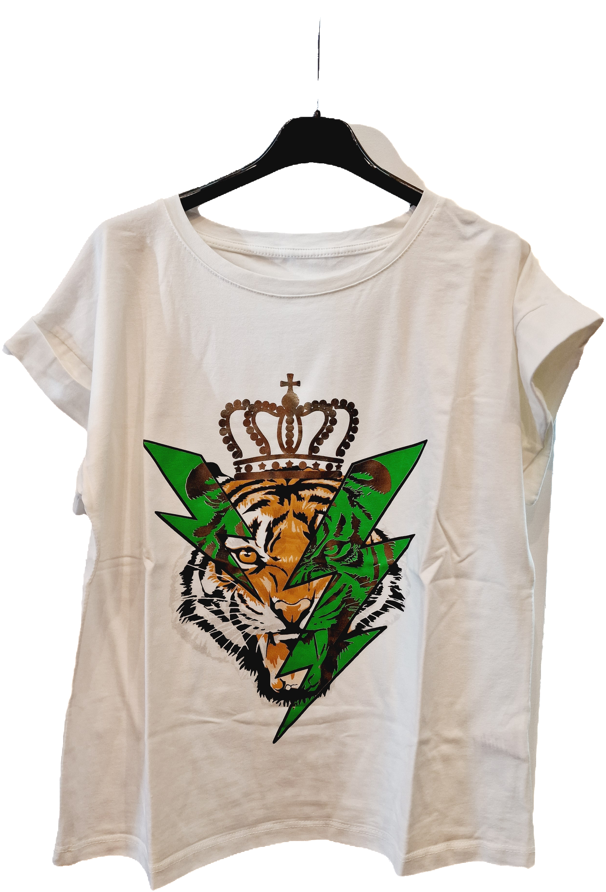 T shirt tigre bianca