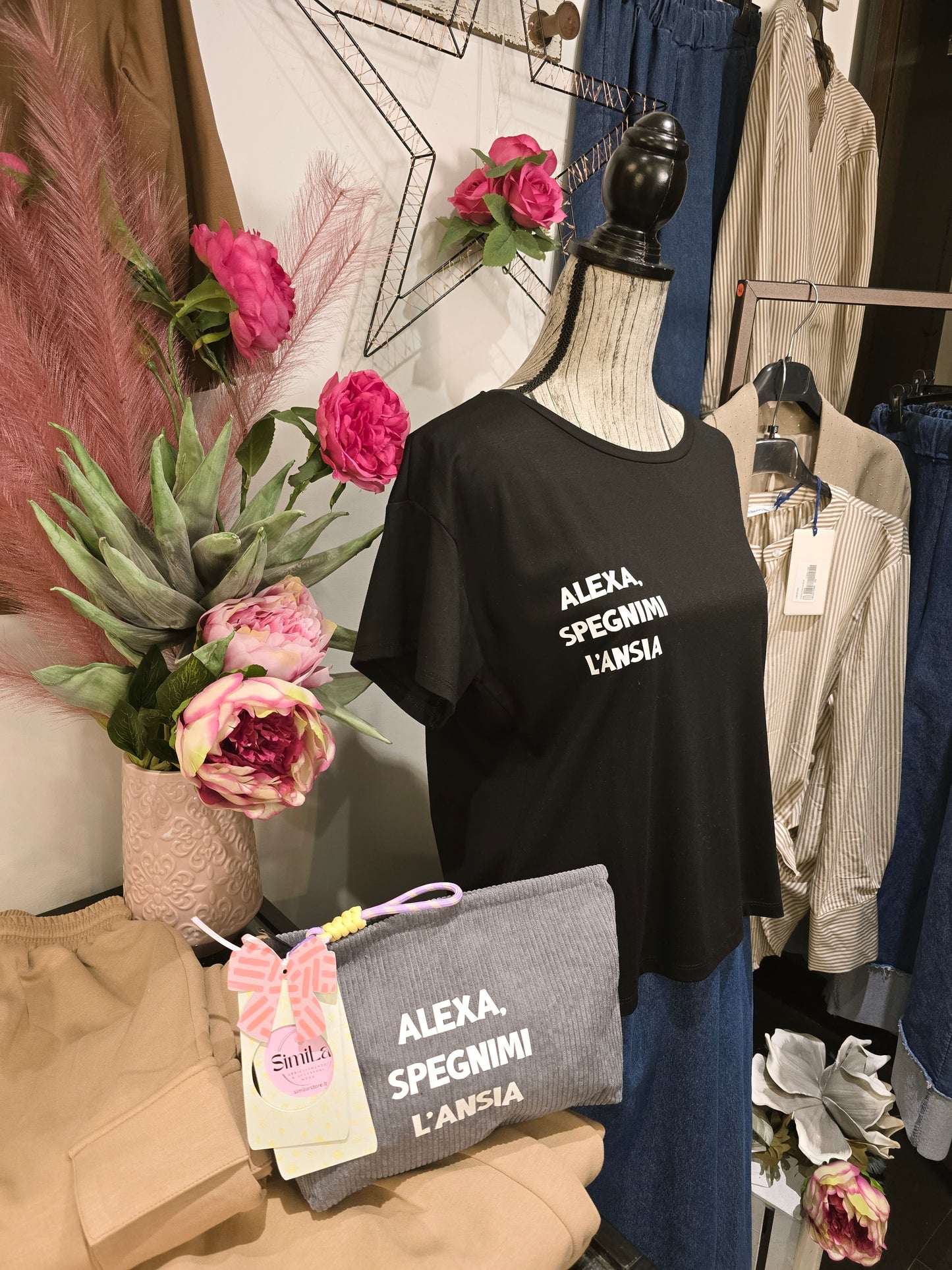 Le #similarMOOD t shirt  "ALEXA  nera