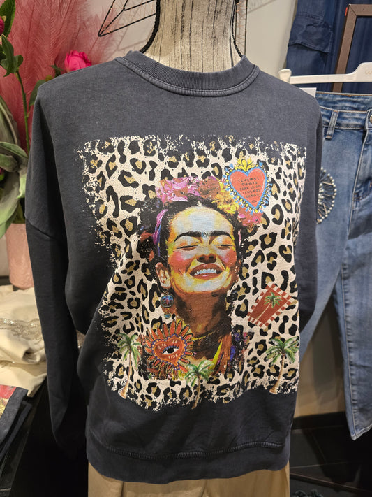 Felpa Frida grigia