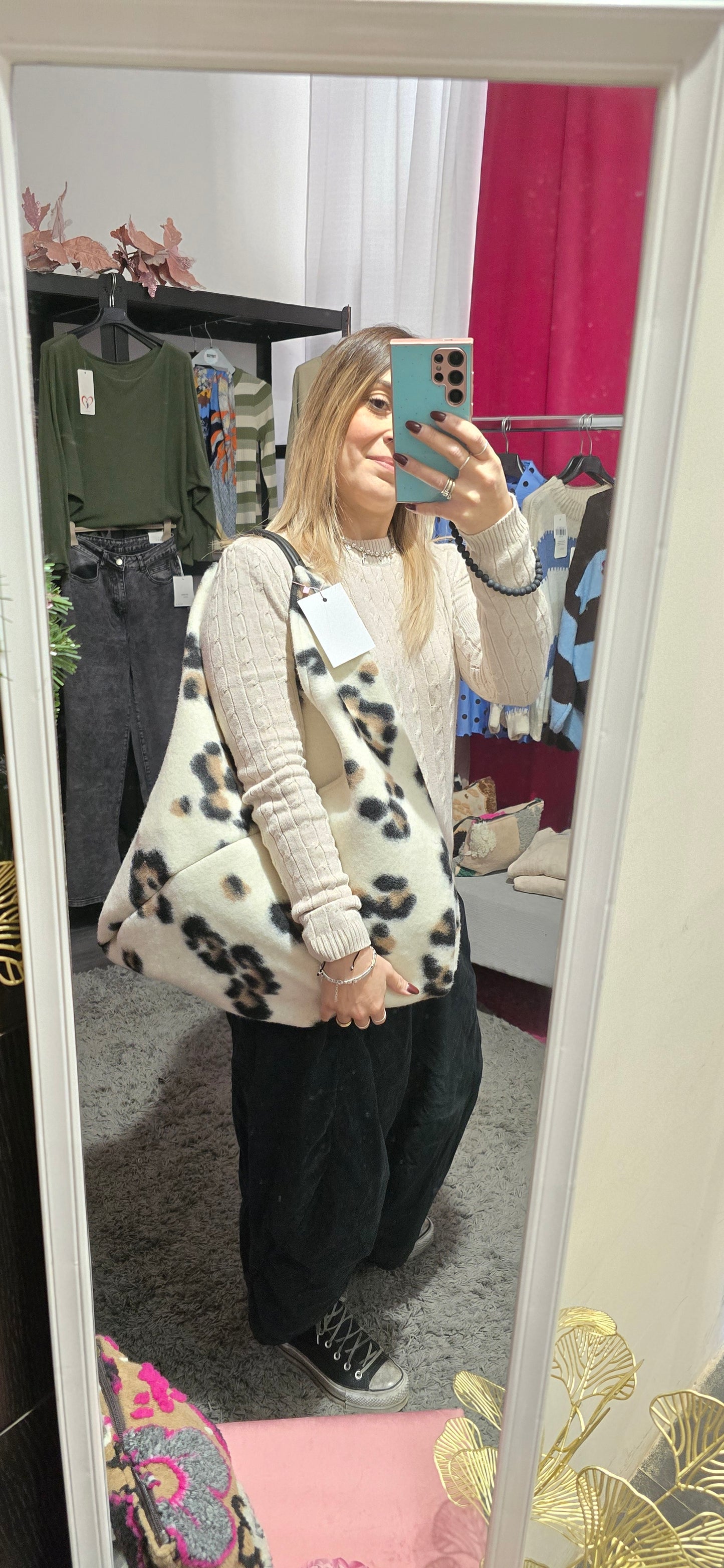 La Fuffy bag animal panna