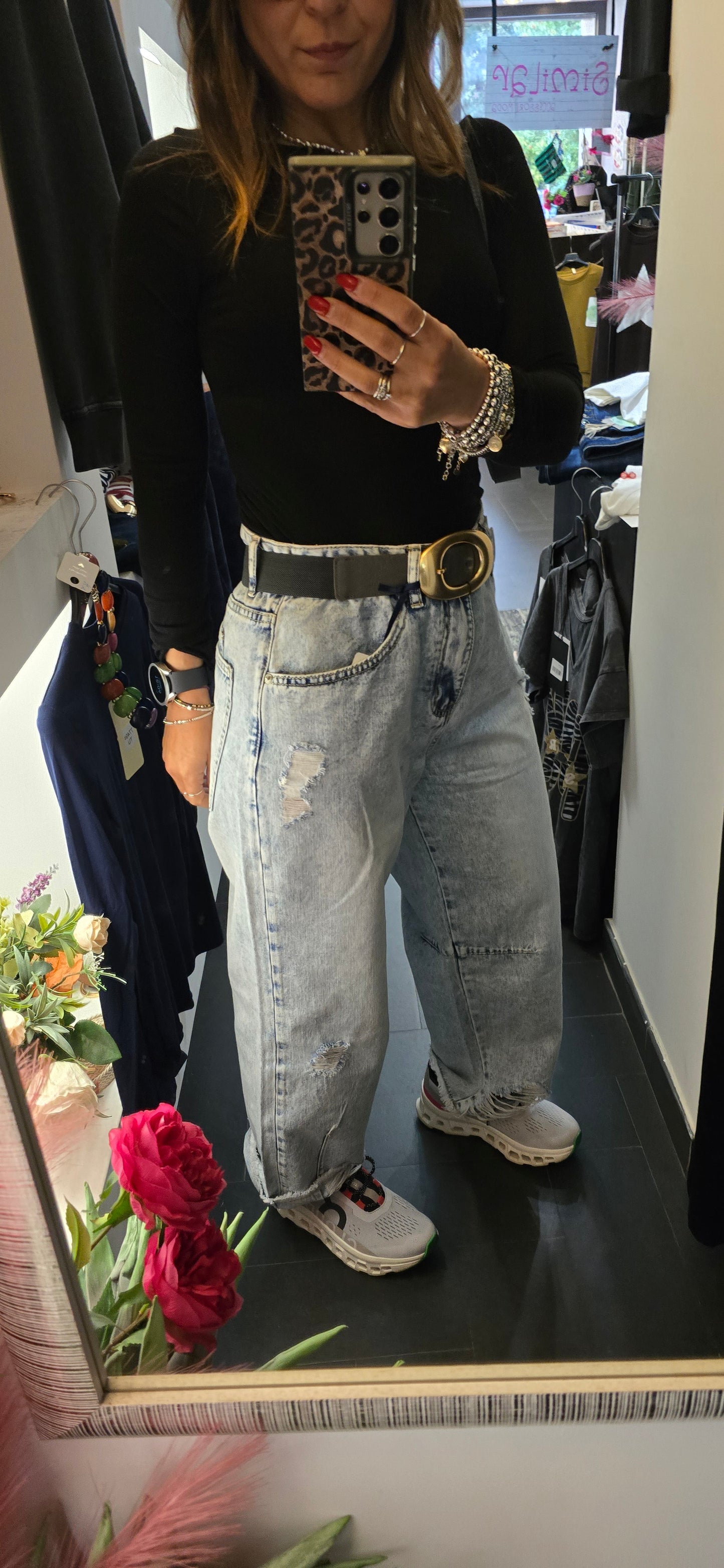 Jeans baggy chiaro