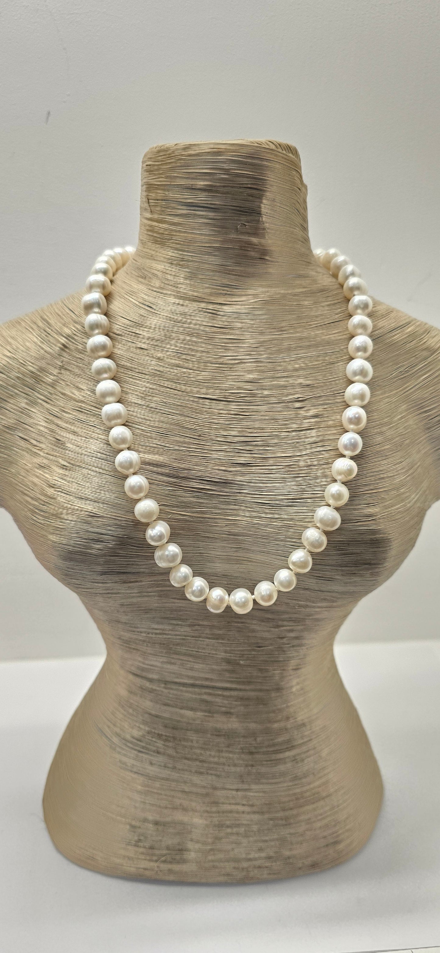 Girocollo perle di fiume bianca