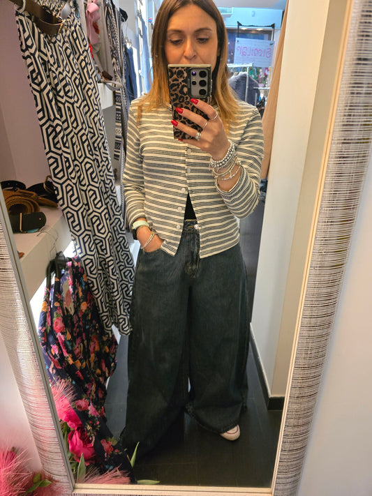 Jeans palazzo lungo