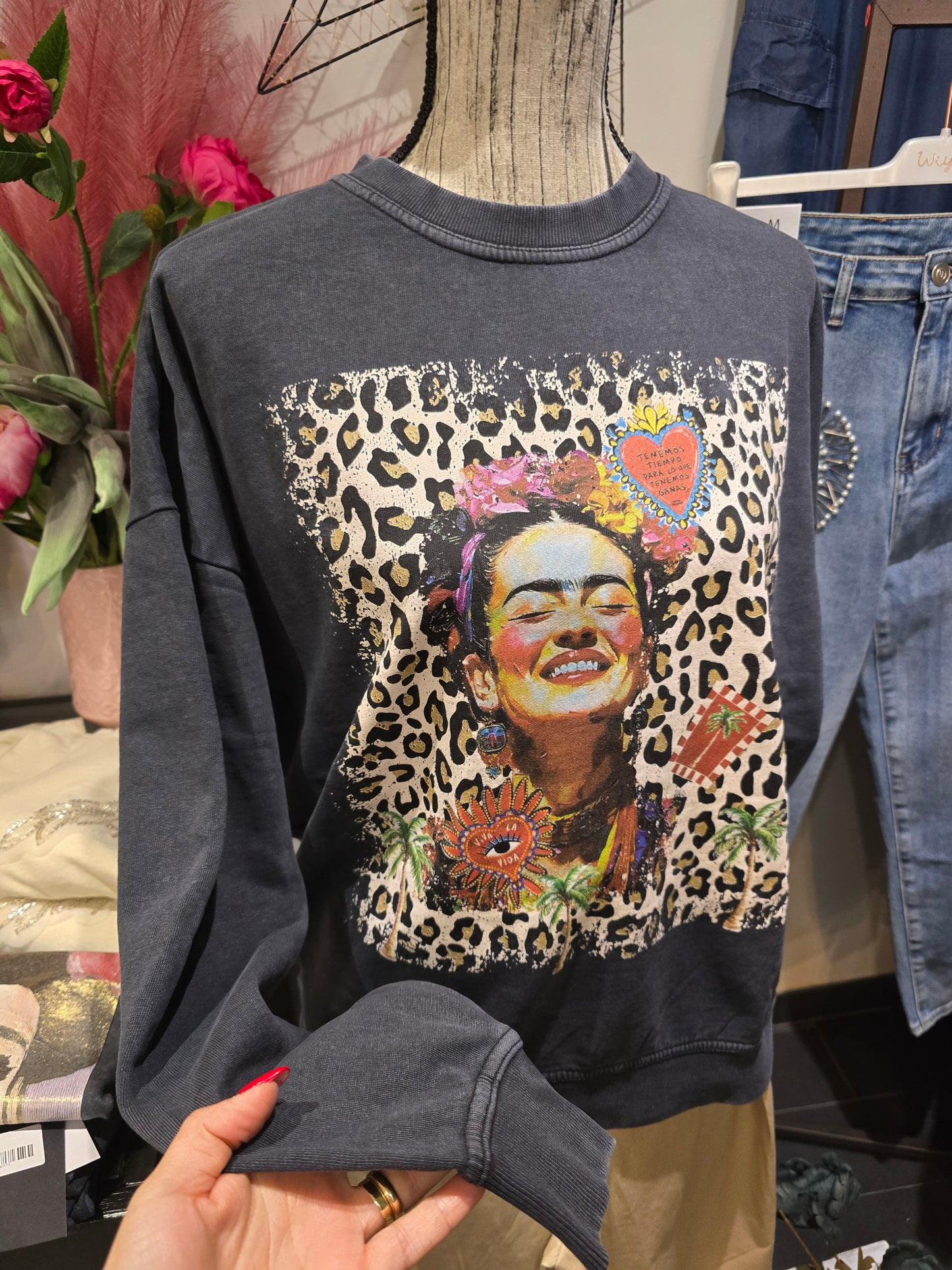 Felpa Frida grigia