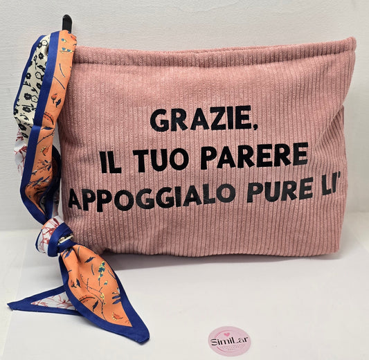 Le #similarMOOD " Grazie" velluto rosa