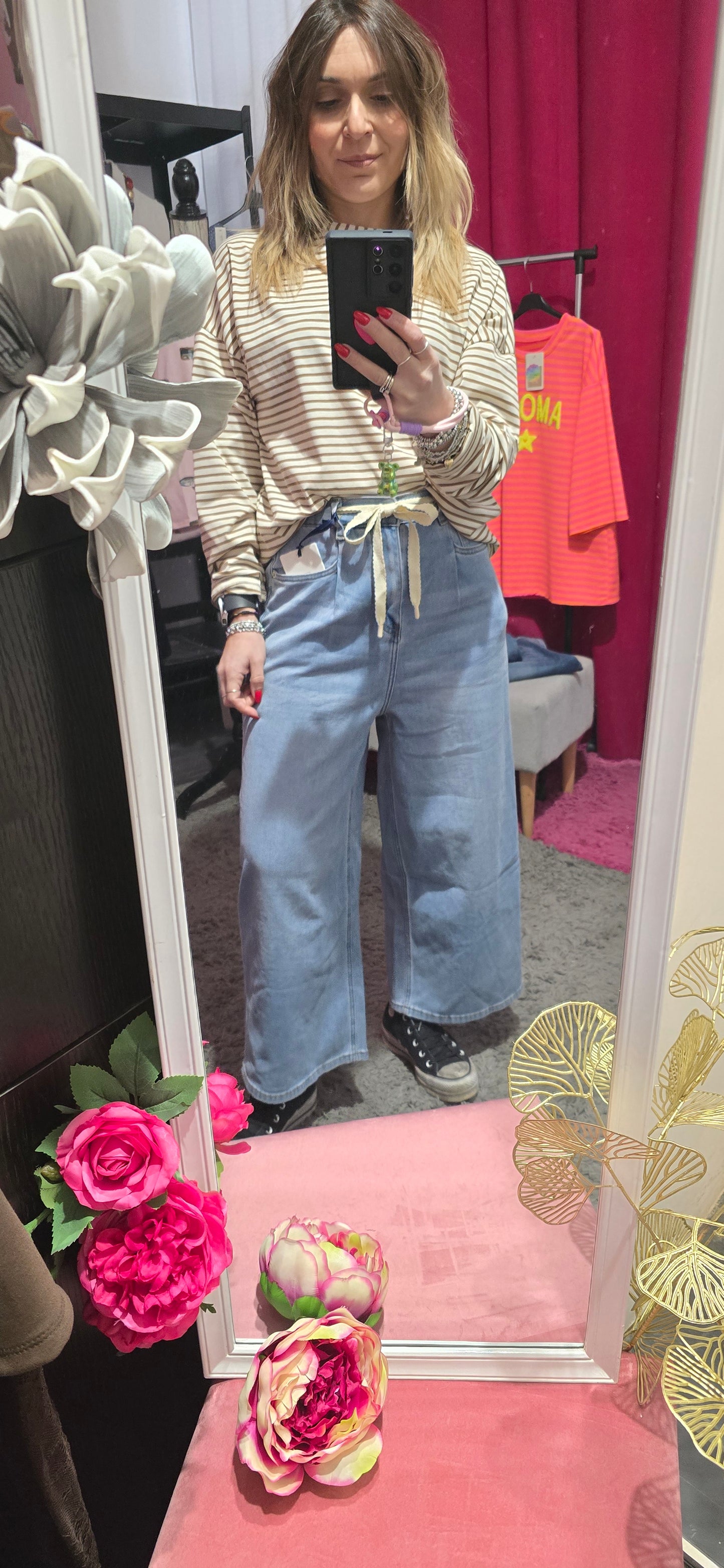 Jeans cropped chiaro