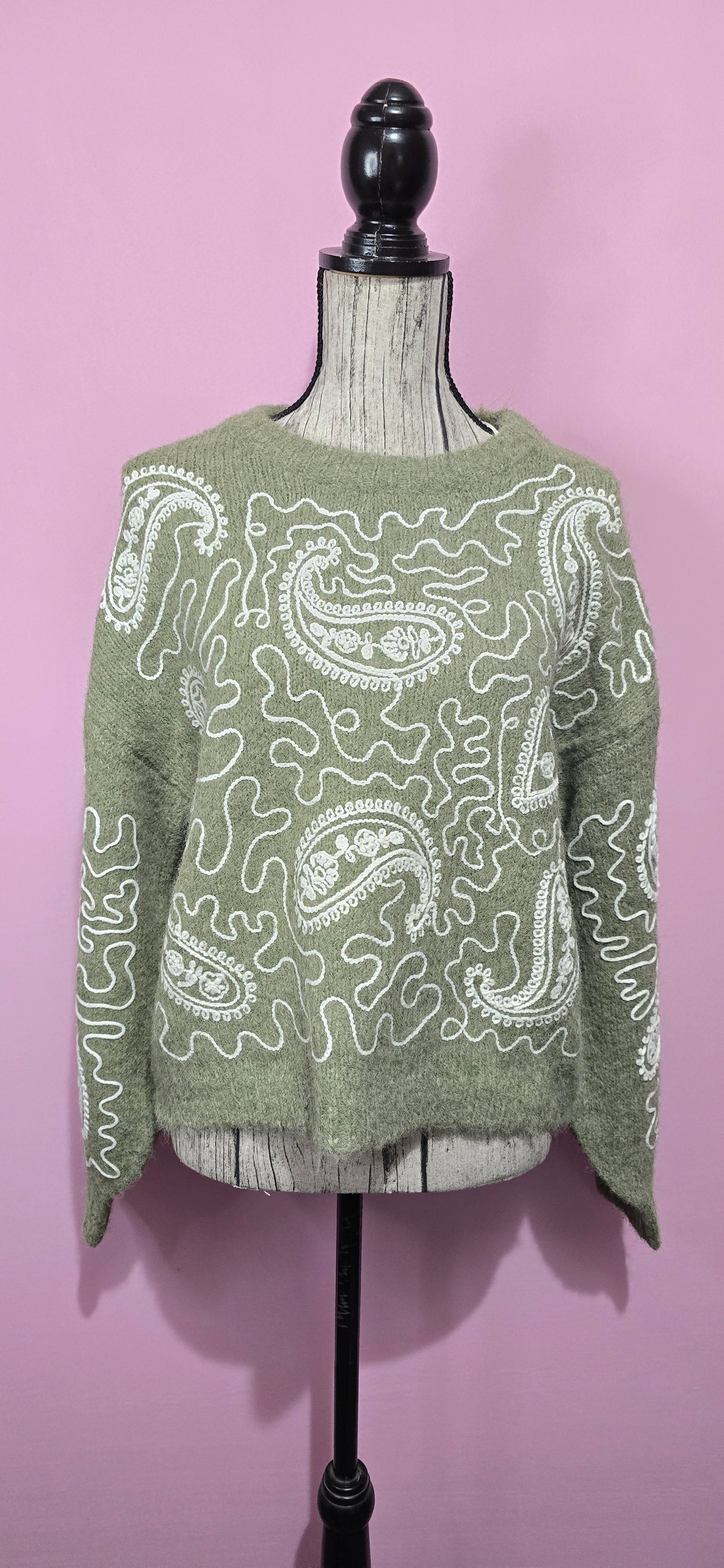 Pull decorazione verde