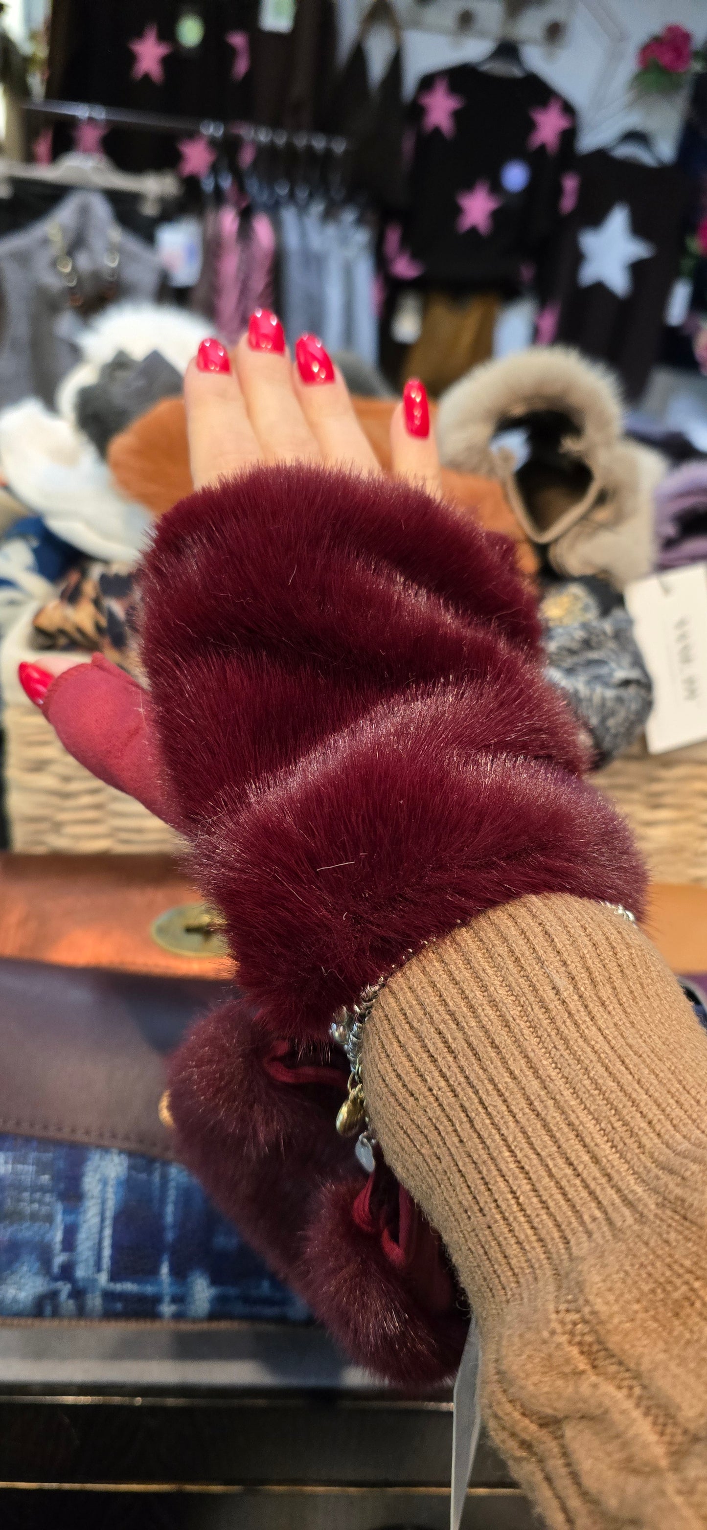 Mezzo guanto pelliccetta