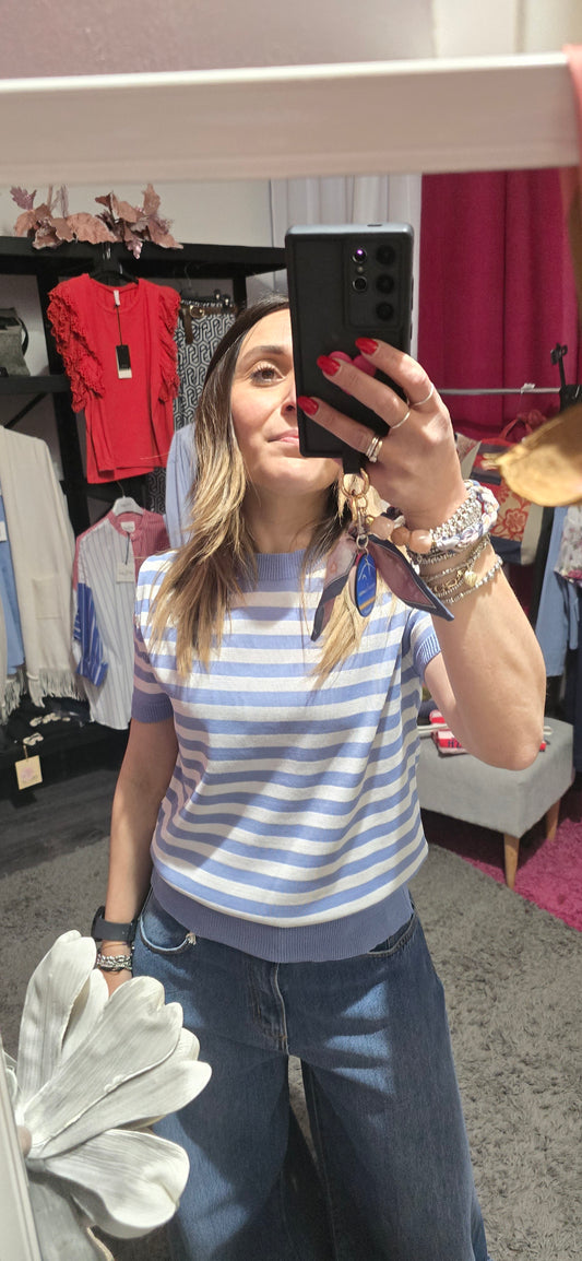 T shirt in filo righe