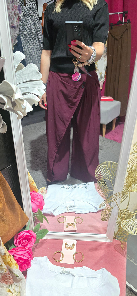 Pantalone cotone patta birdeaux