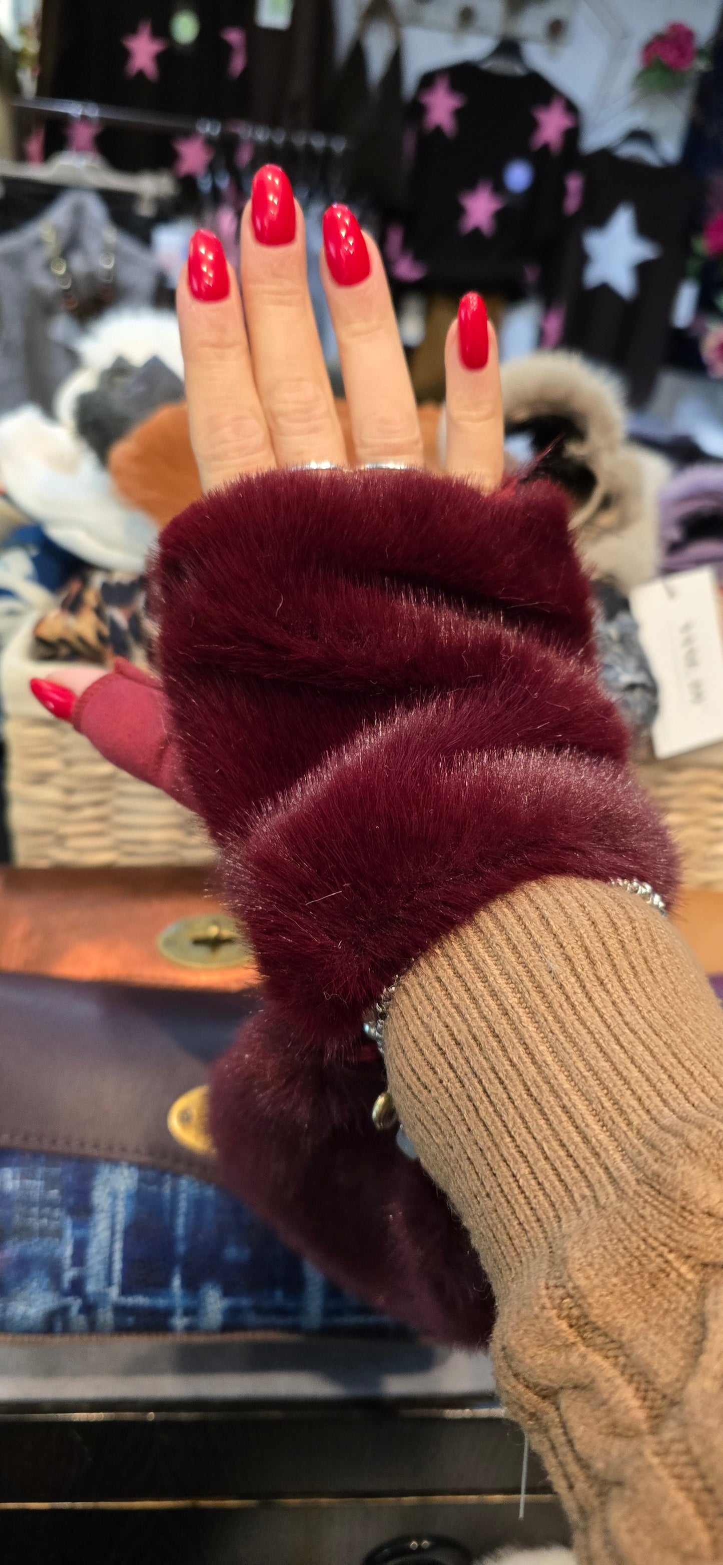 Mezzo guanto pelliccetta