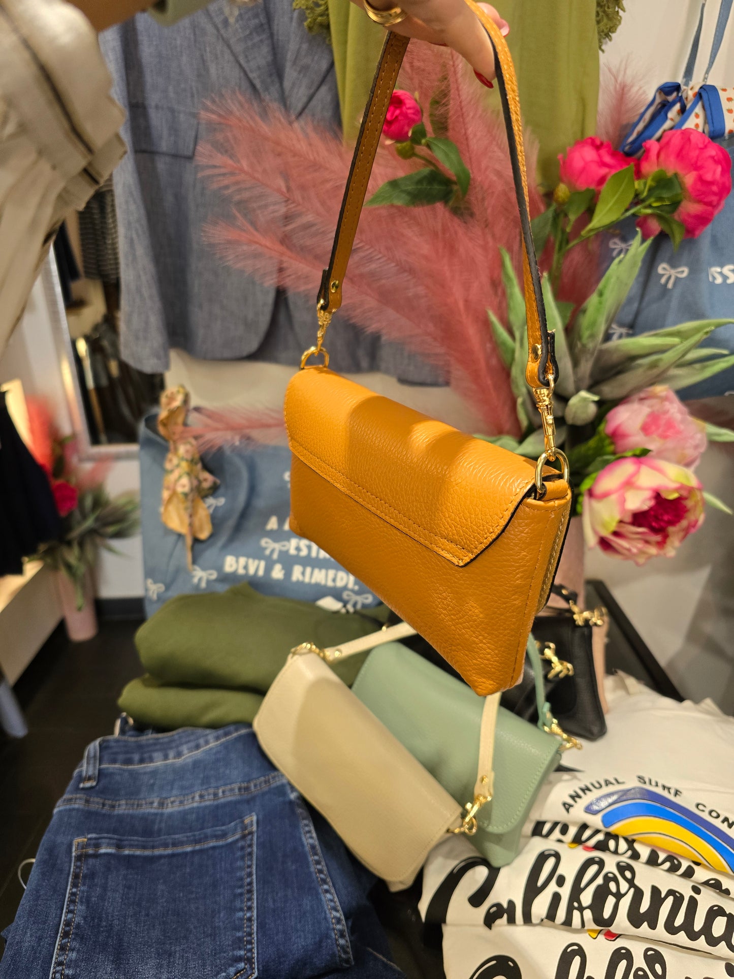Mini bag cuoio