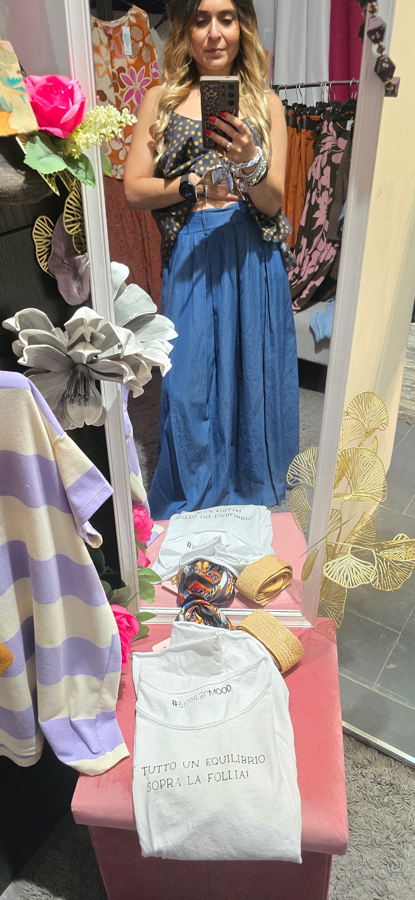 Jeans lyoncell palazzo