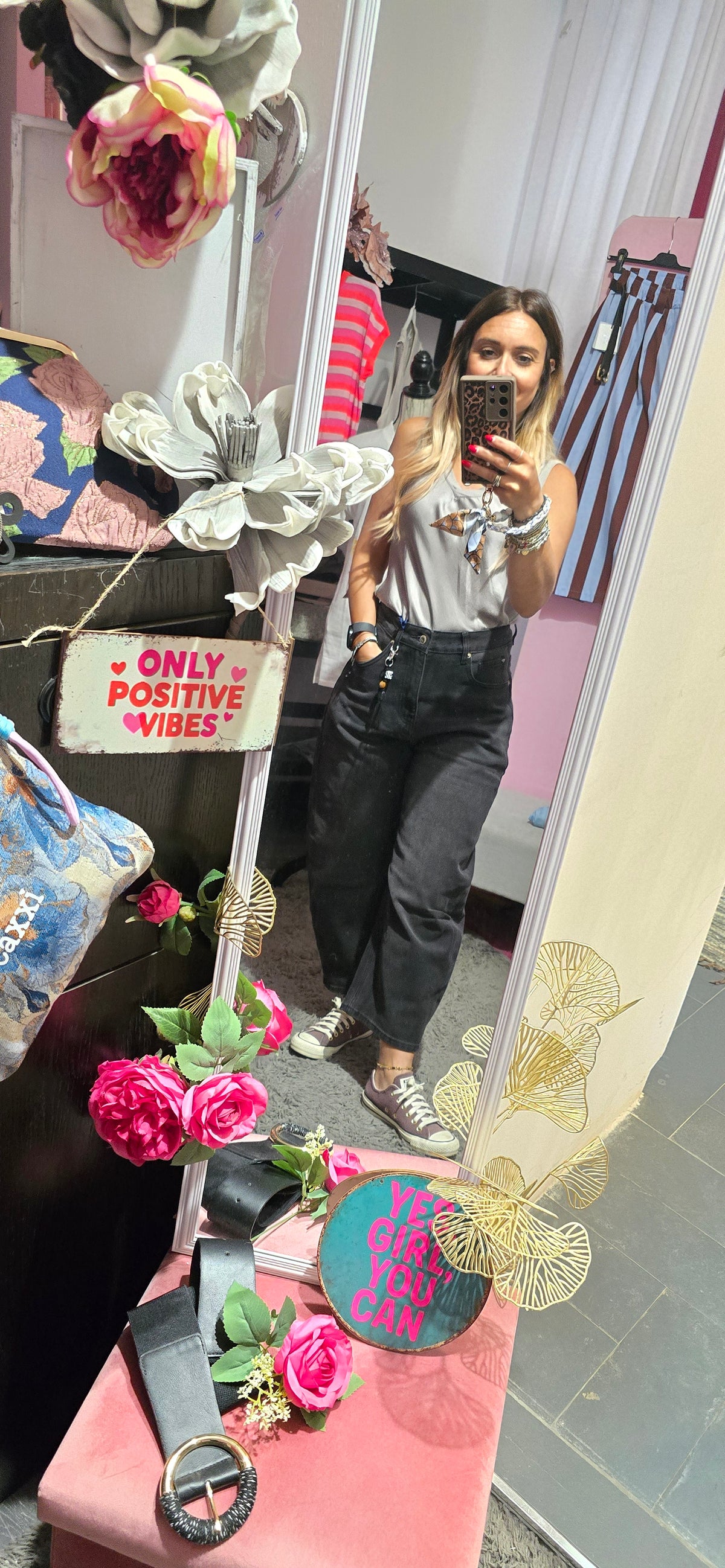 Jeans baggy grigio