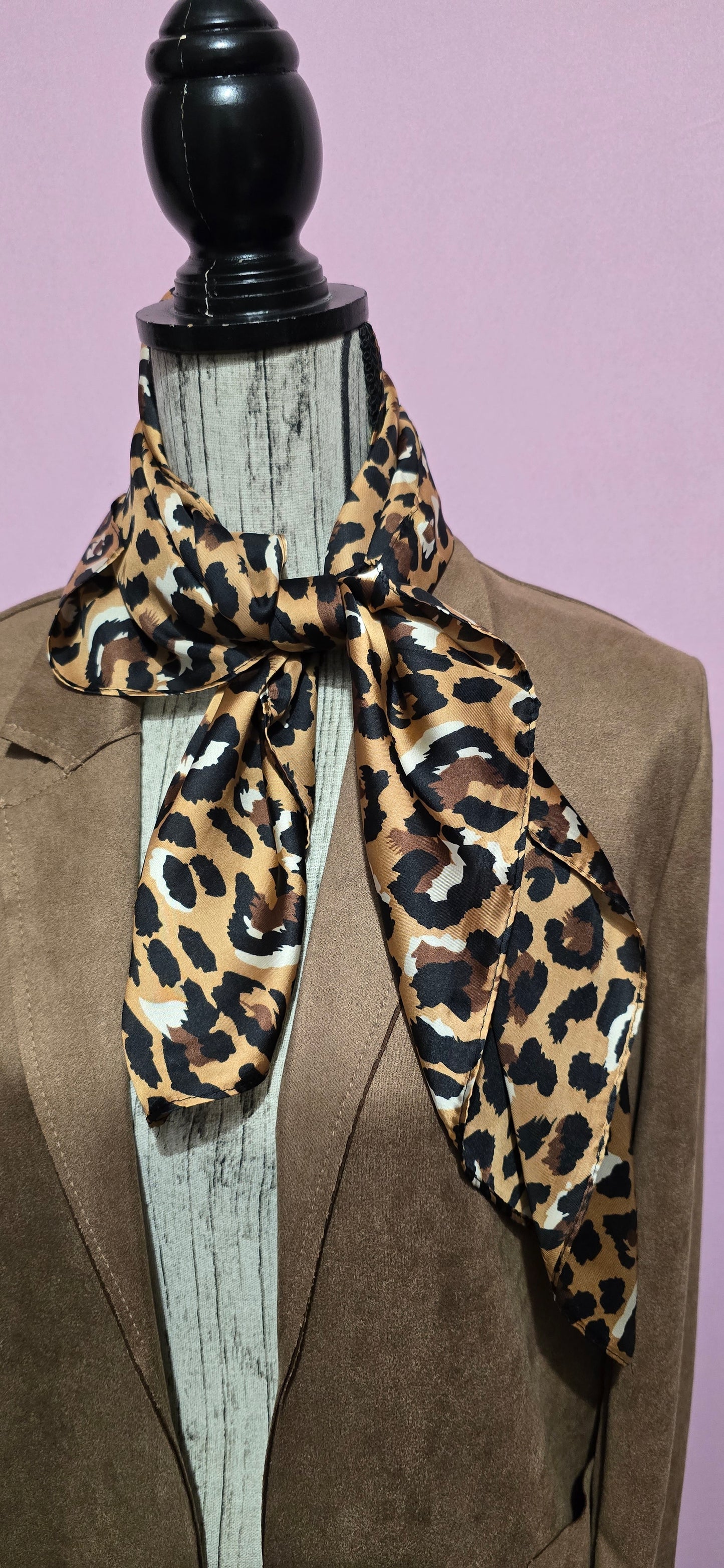 Foulard quadrato leopard